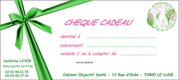 Chèque-cadeau bien-être à offrir